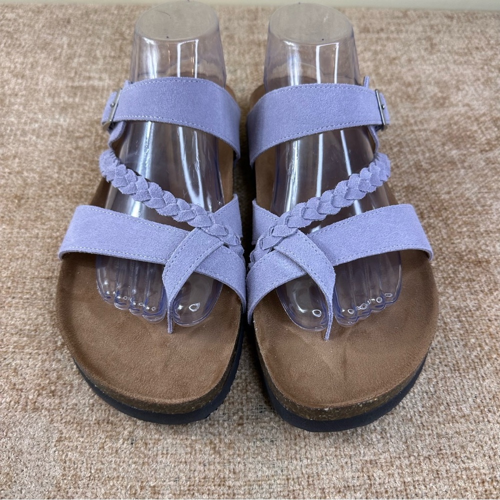 Mountain Sole NWOT Lavender Leather Slip-On/Sandals Size 9 - Picture 3 of 13
